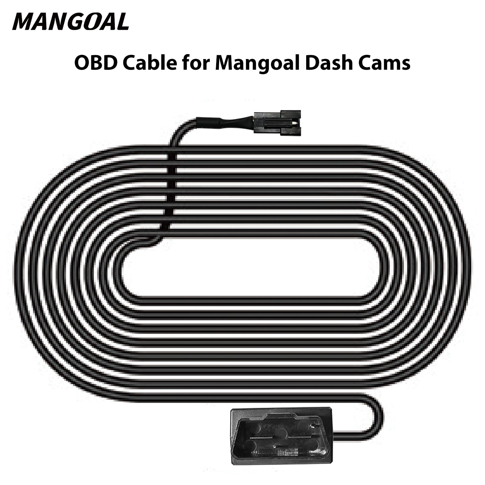 OBD Cable for mangoal Dash Cams, Upgrade Parking Monitoring, Hardwire Wire Kit