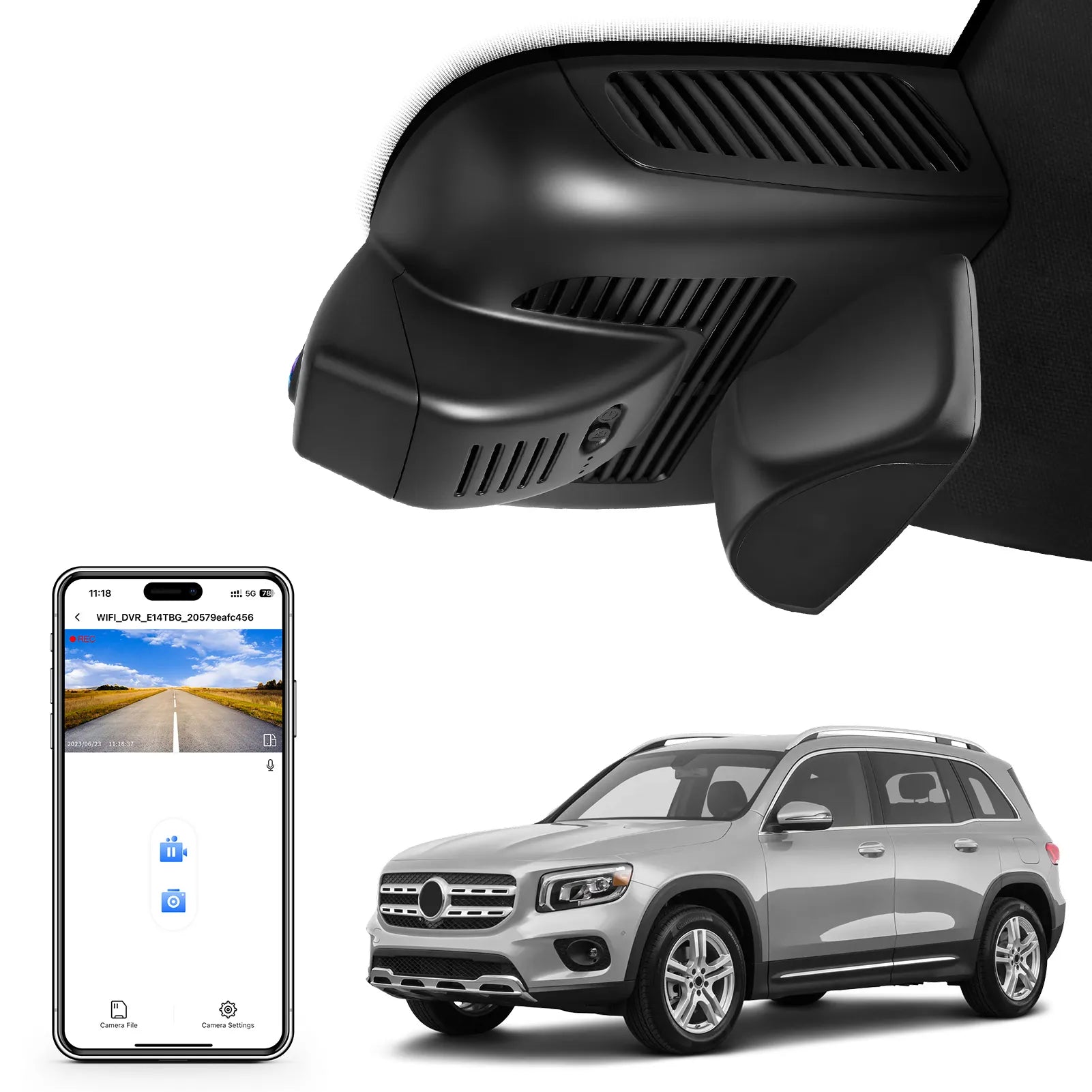 Mangoal 4K Dash Cam for Mercedes-Benz GLB X247 2020-2023(Model B)