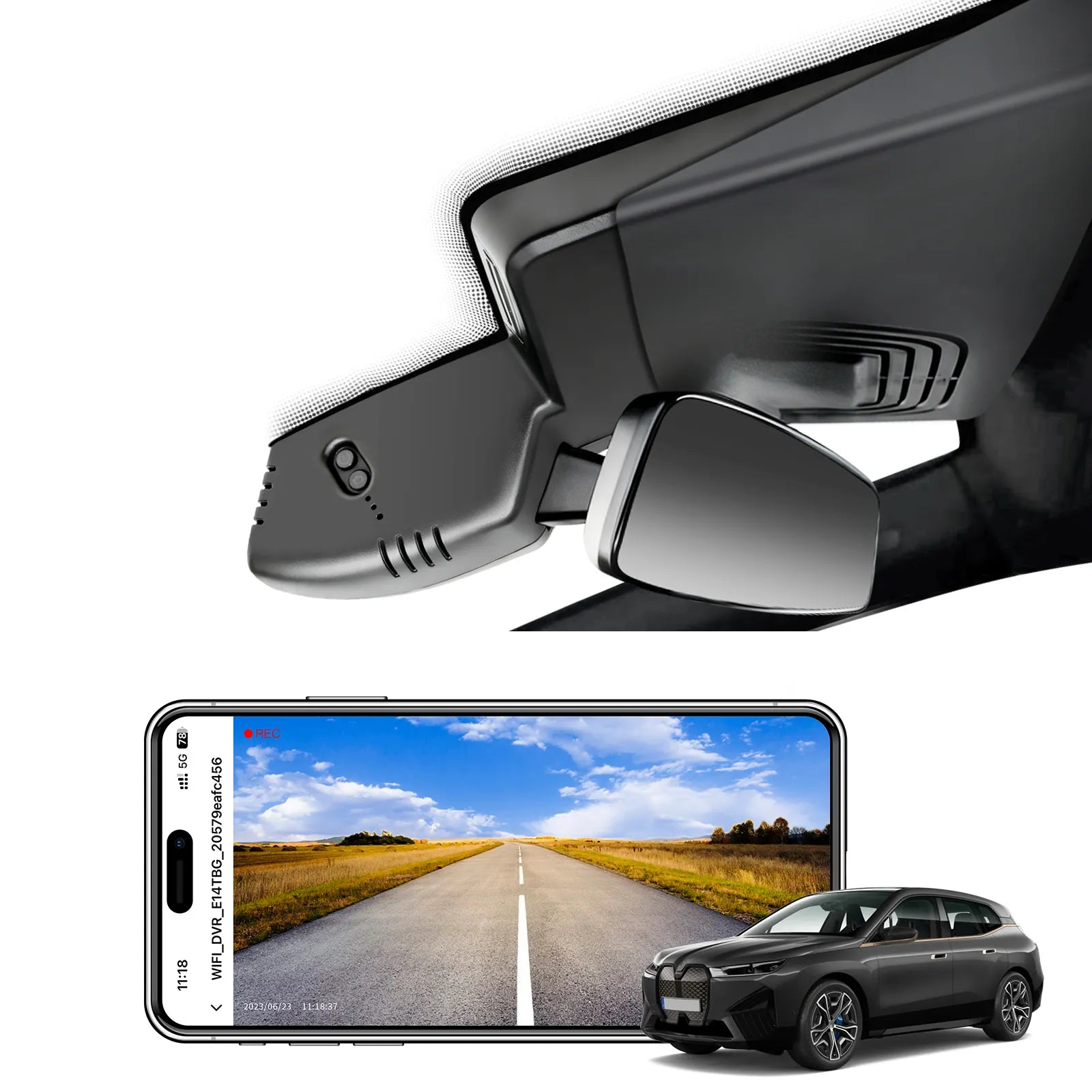 Mangoal 4K Dash Cam Custom for BMW iX 2022-2026(Model B)
