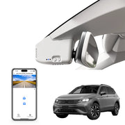 Mangoal Front 4K HDR Dash Cam STARVIS 2 IMX678, Custom Fit for Volkswagen Tiguan 2018-2024 Gen2 AD/BW (Model B Gray)