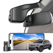 Mangoal 4K Front & 2K Rear 2 Channel HDR Dash Cam, Dual STARVIS 2 IMX678 IMX675, Custom Fit for Volkswagen Taos 2022-2025 S SE SEL(Model A Black)