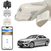 Mangoal Front 4K HDR Dash Cam STARVIS 2 IMX678 for Mercedes-Benz C-Class Gen4 W/S/C/A 205 2015-2021(Model B Beige), C200 C250 C300 etc