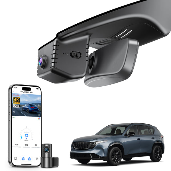Mangoal Front 4K & Rear 1080p Dash Cam for Mazda All-New Gen3 KM CX-5 2026