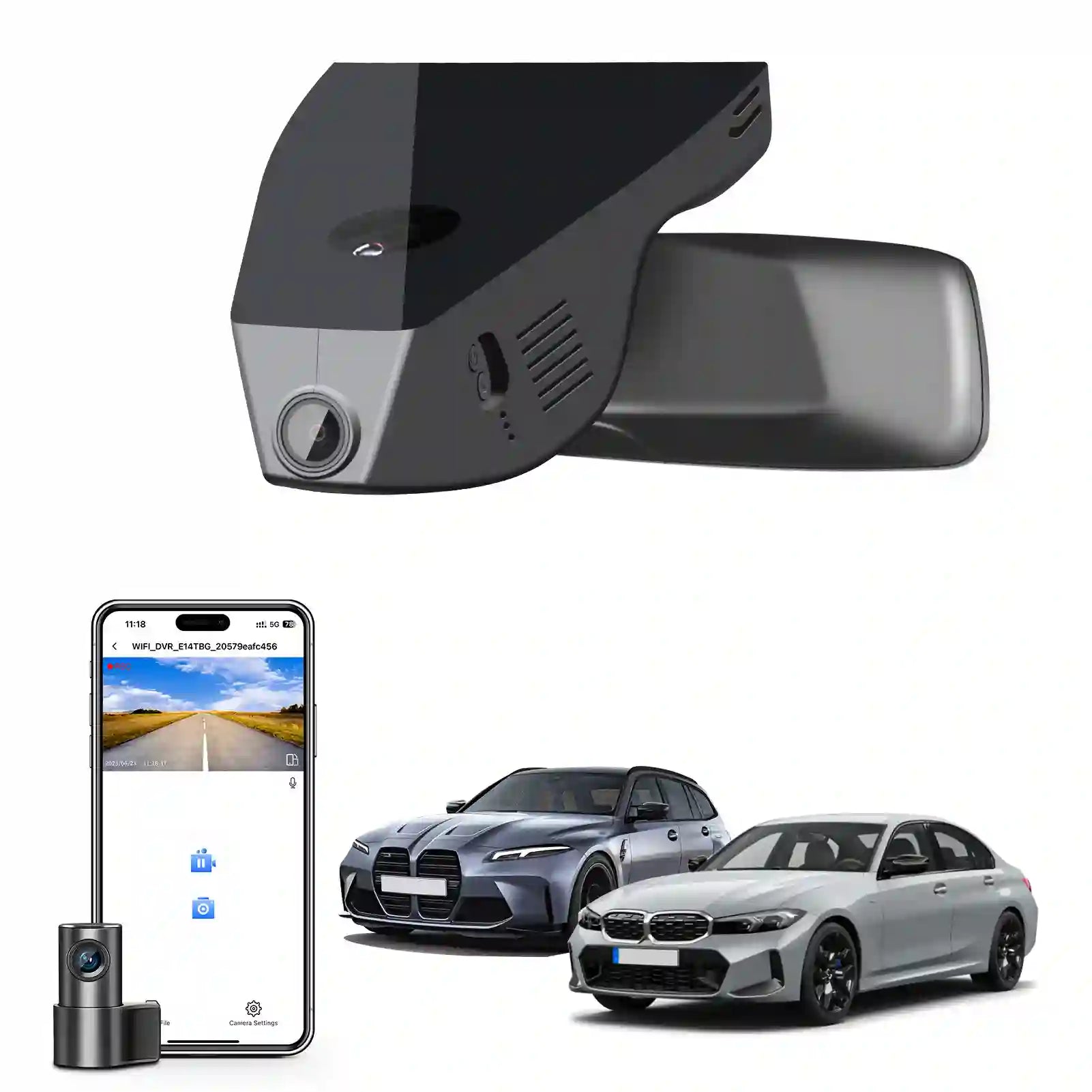BMW 3-Series Gen-7 Model-C 4K dual dash camera 