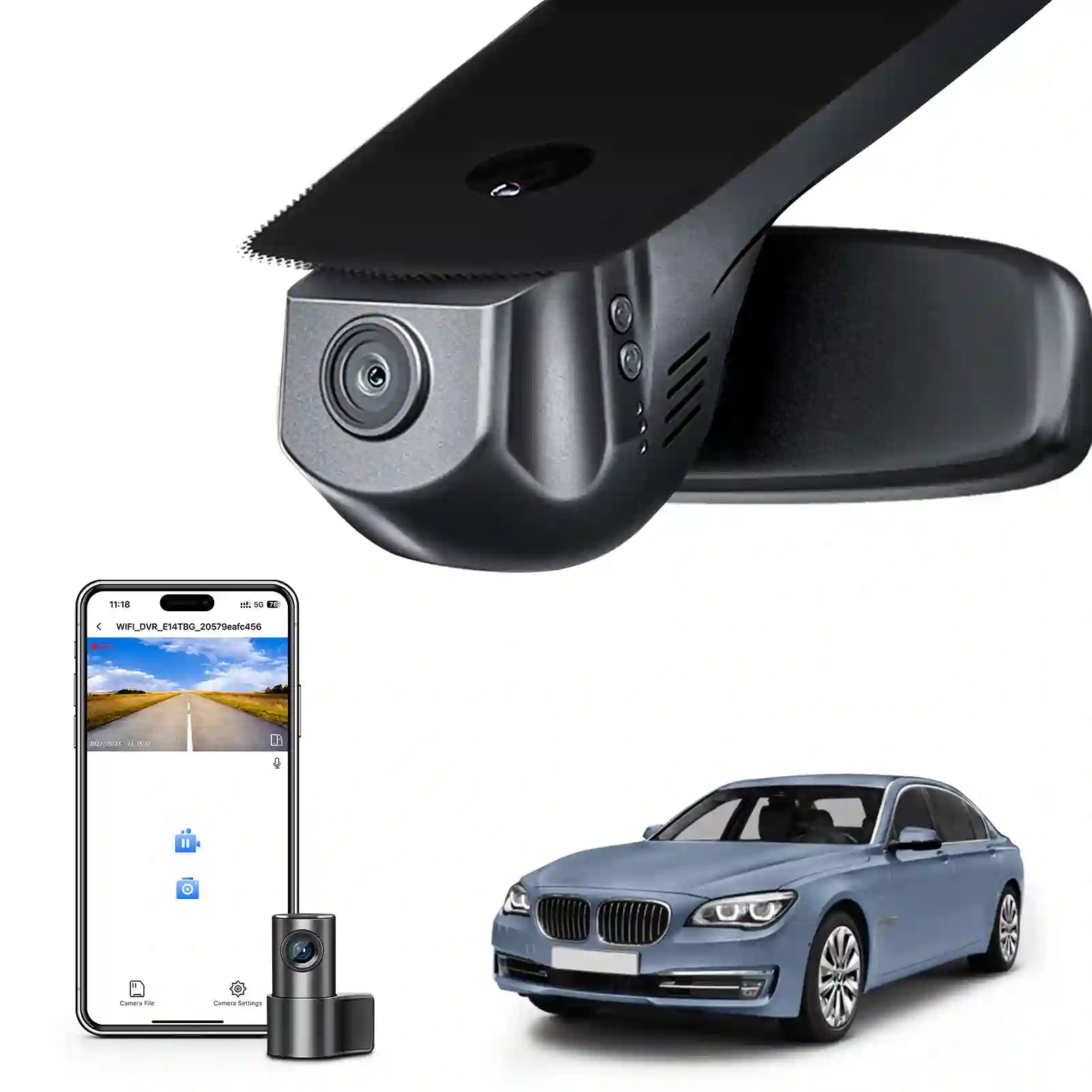 hidden dashcame bmw 7 series gen5 