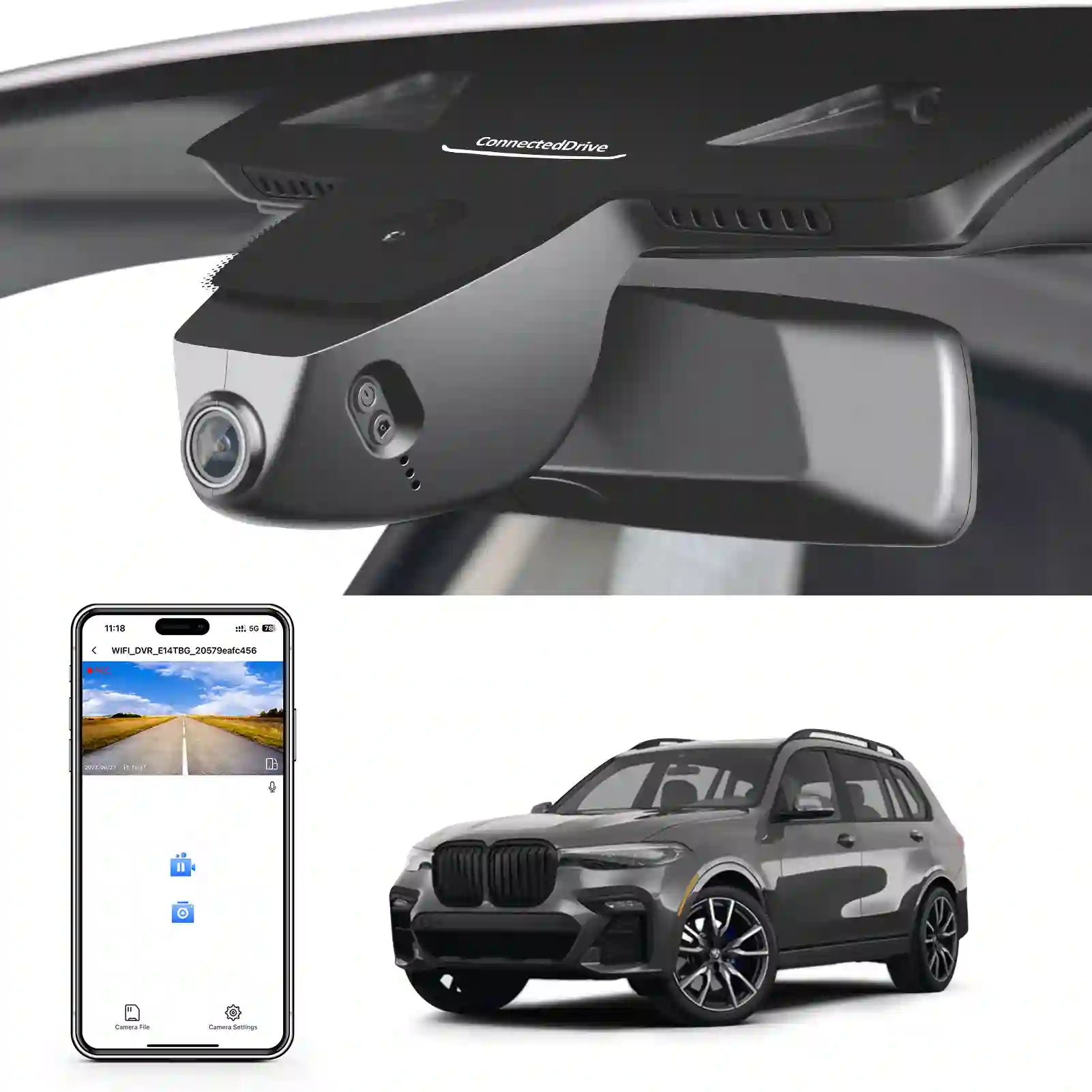 BME X7 BMW SUV dash camera 