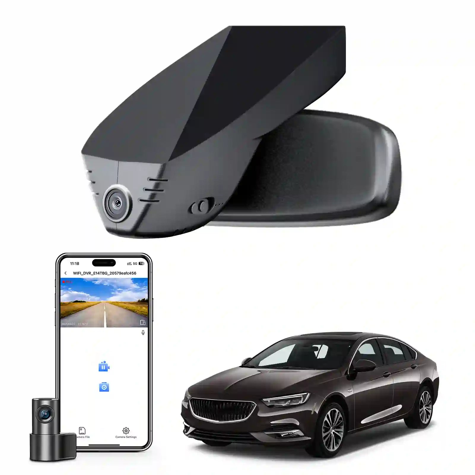 4k dual dashcam buick regal 