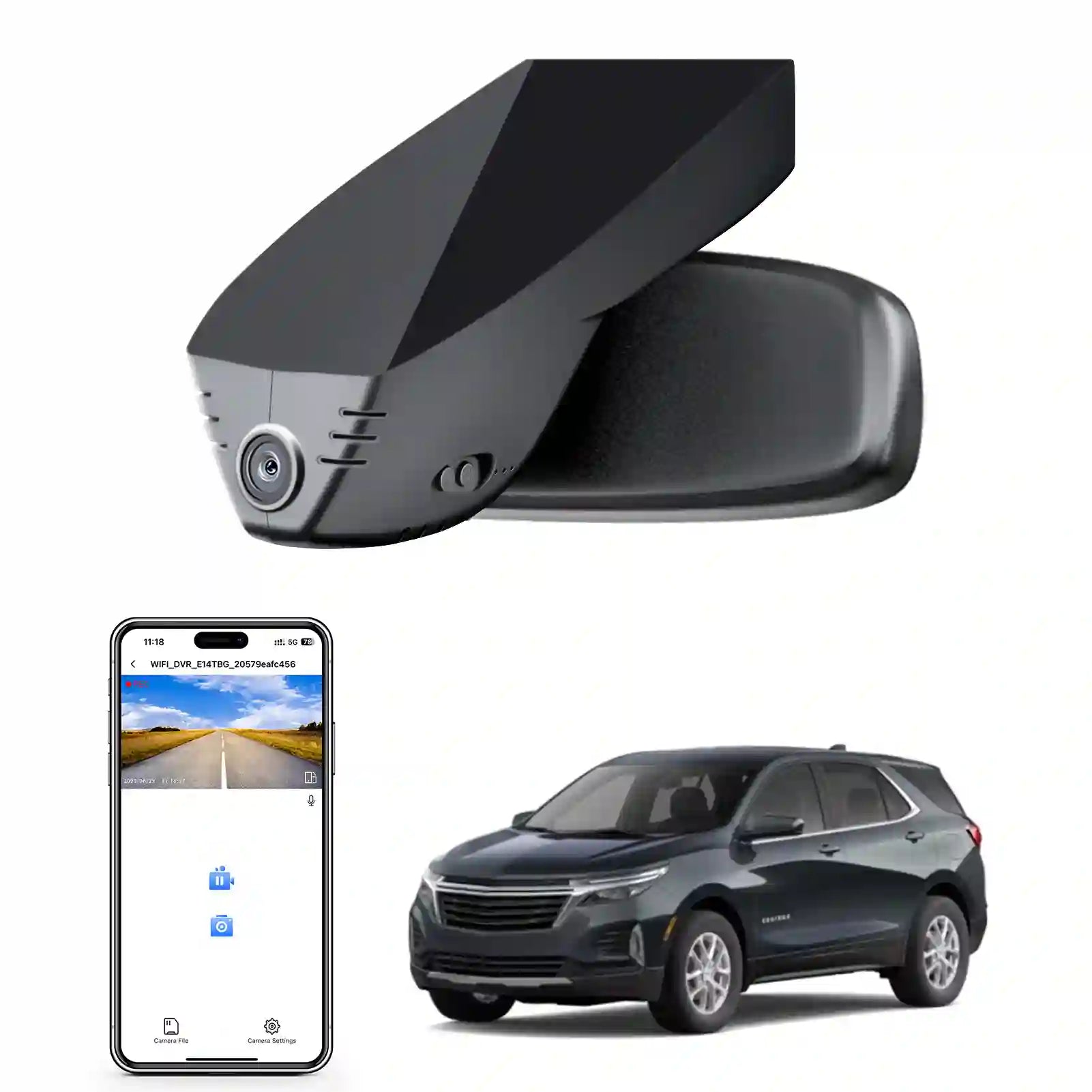 Chevolet Equinox model-A dash camera 