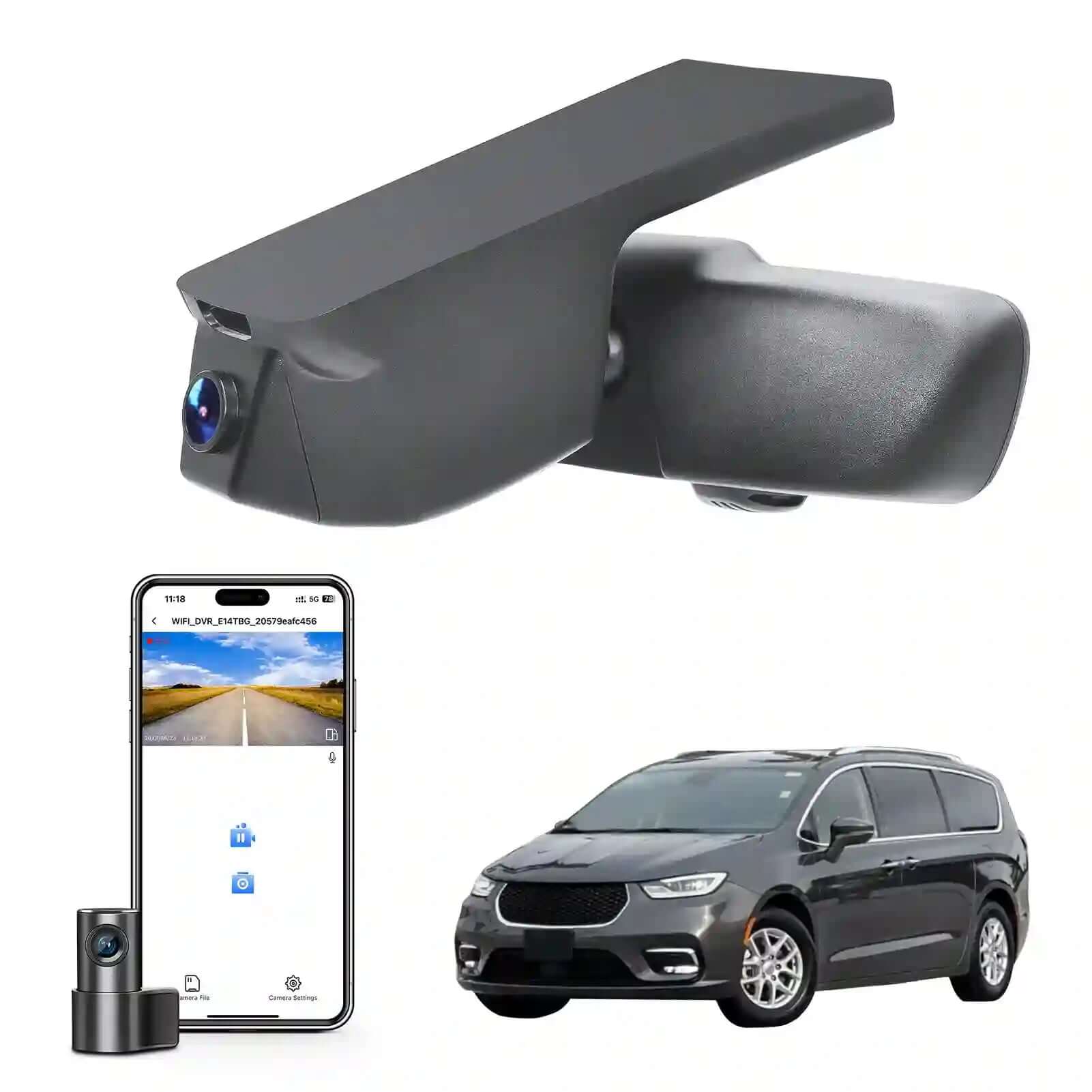 Chrysler pacifica model B dual dash cam 