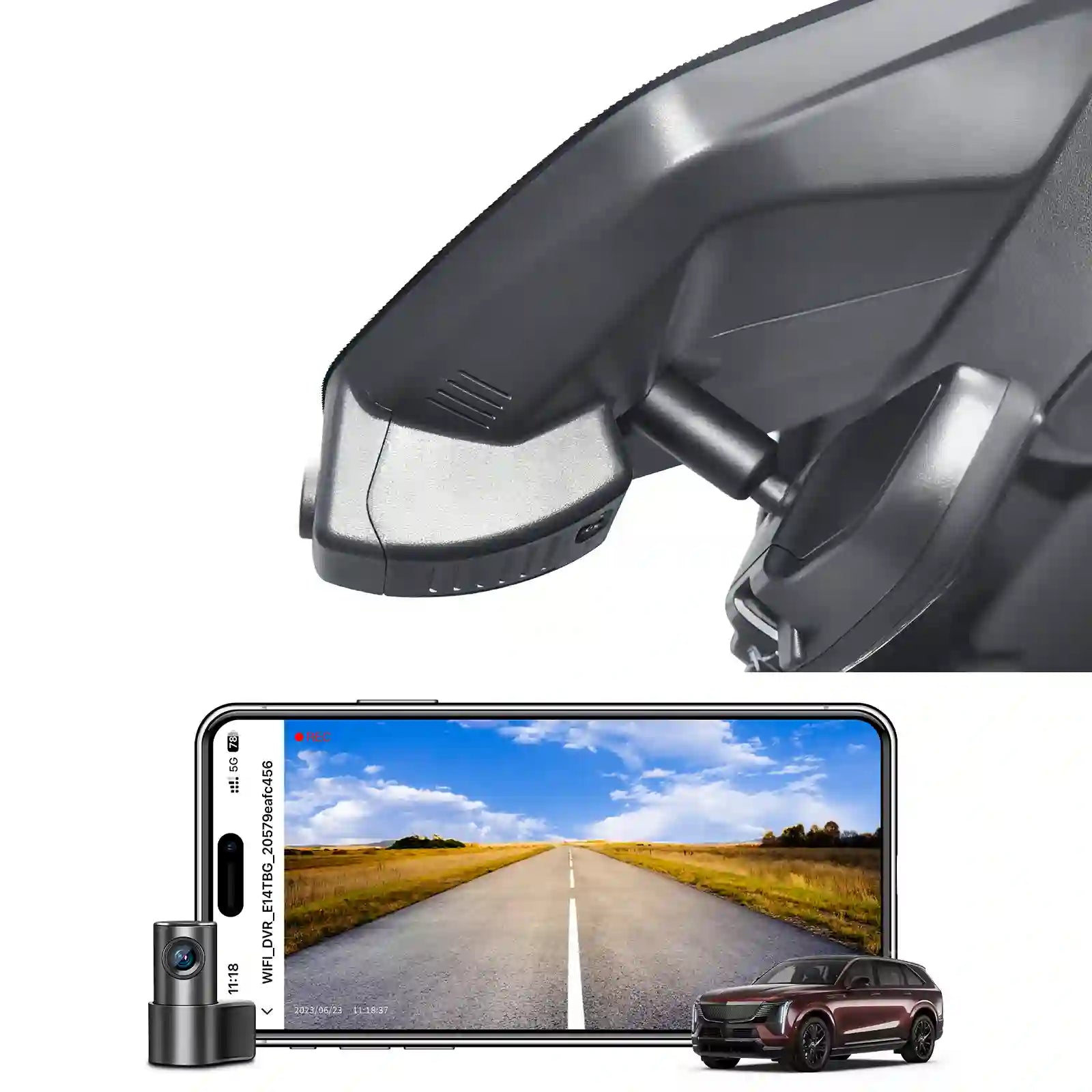 Escalate ESV OEM style dash camera installation two channel camera