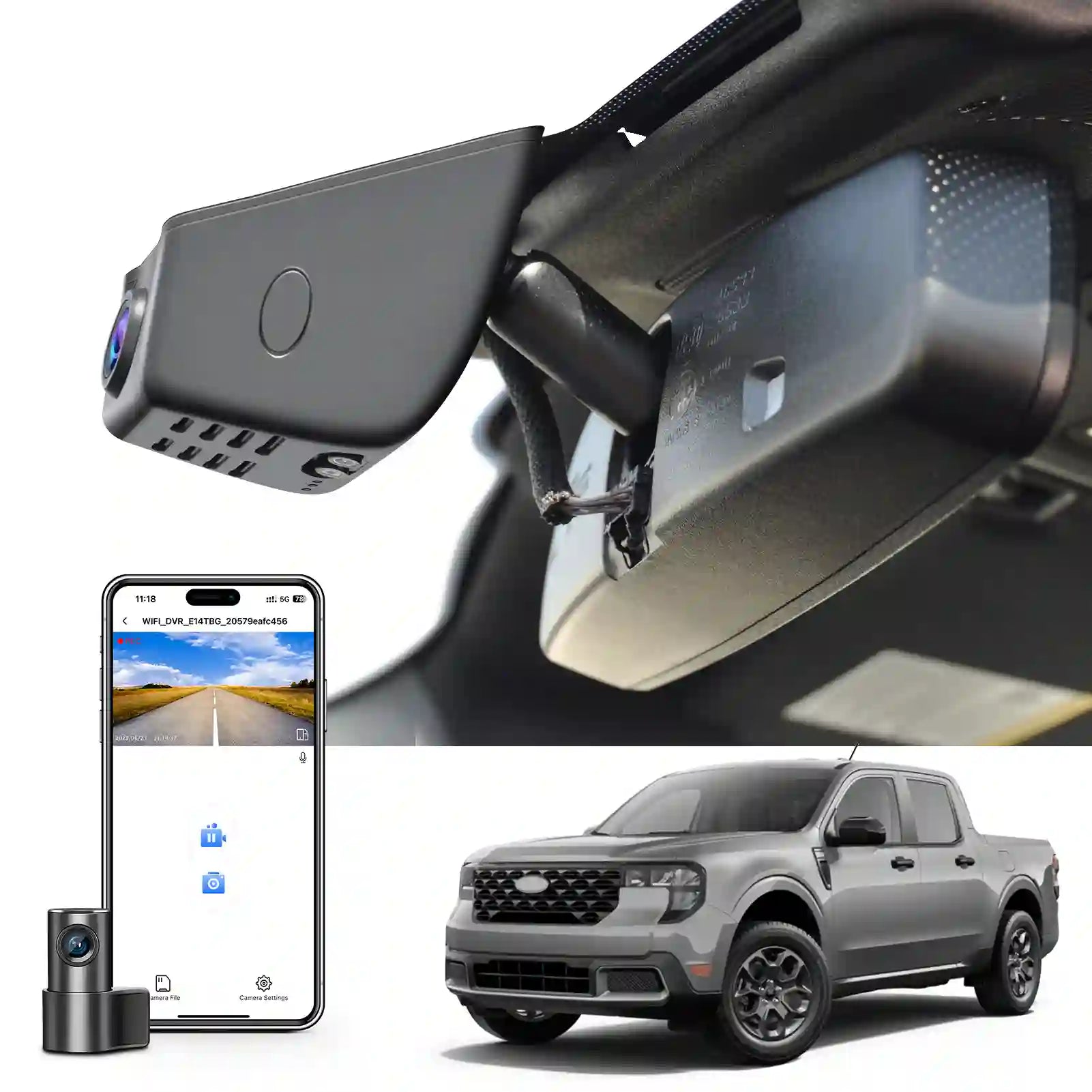ford maverick dual dashcam 