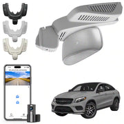 Car roof camera system with smartphone app, car, and different camera mounting options on two channel camera by mangoal 