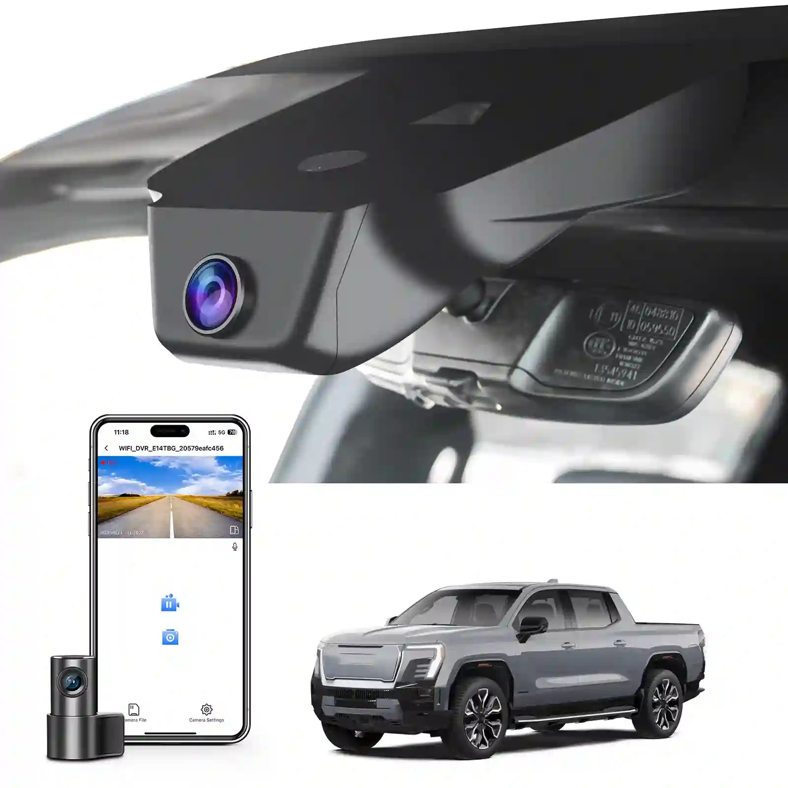 GMC Sierra EV Dual dash camera 