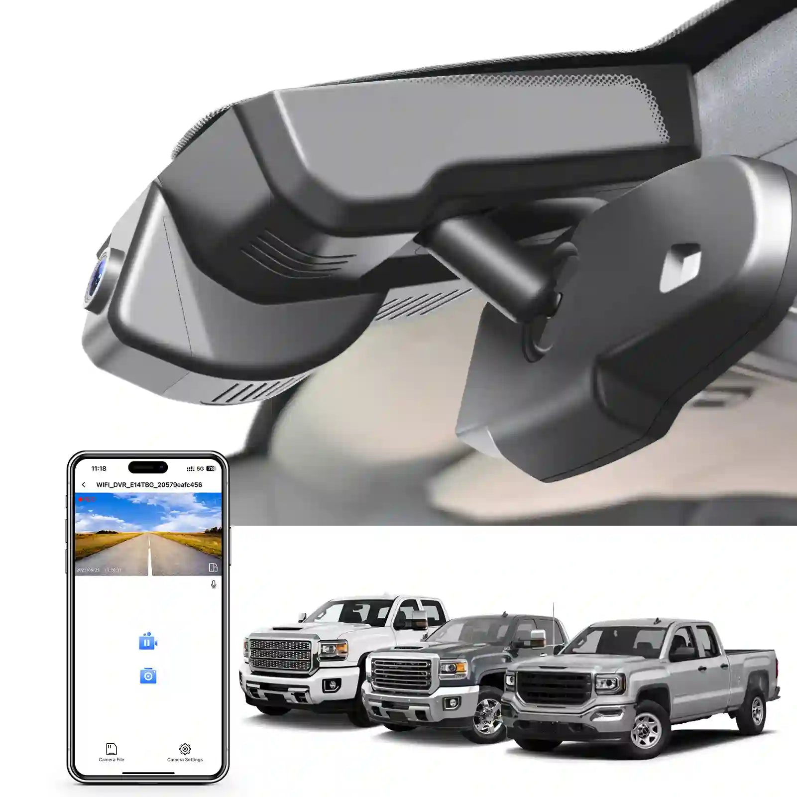 Mangoal high-definition dash cam Suitable for GMC Sierra 1500 – mangoal
