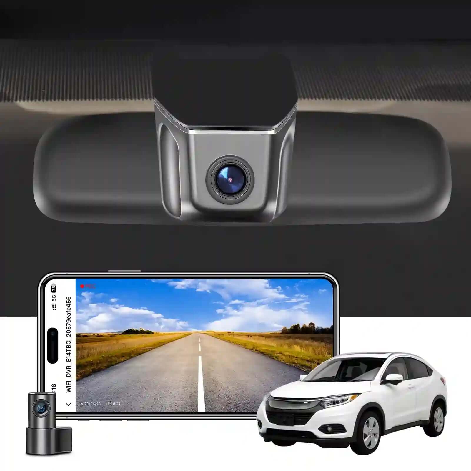 Honda HRV front 4k rear 1080P dash cam 