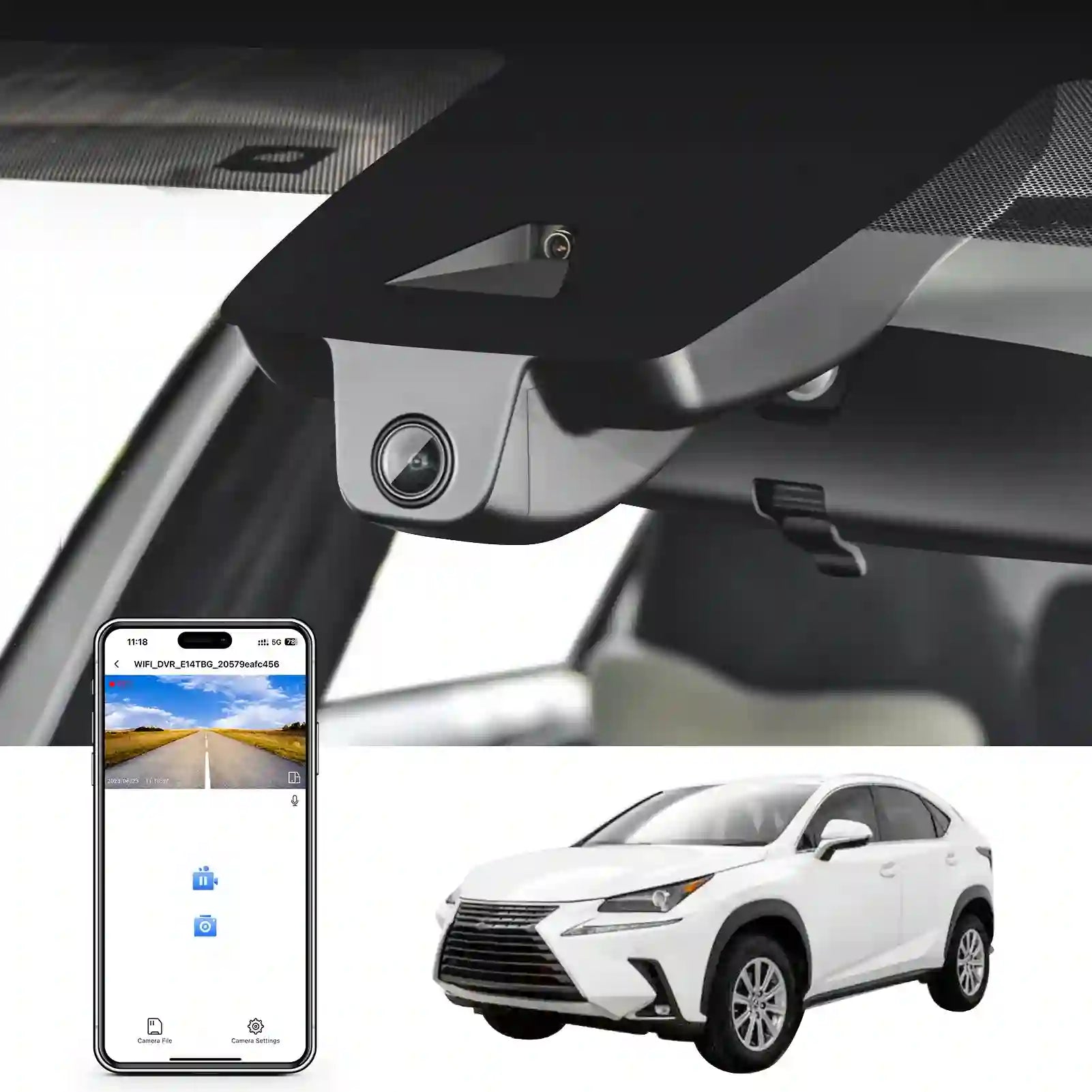 Lexus Nx Model B Single dash camera 