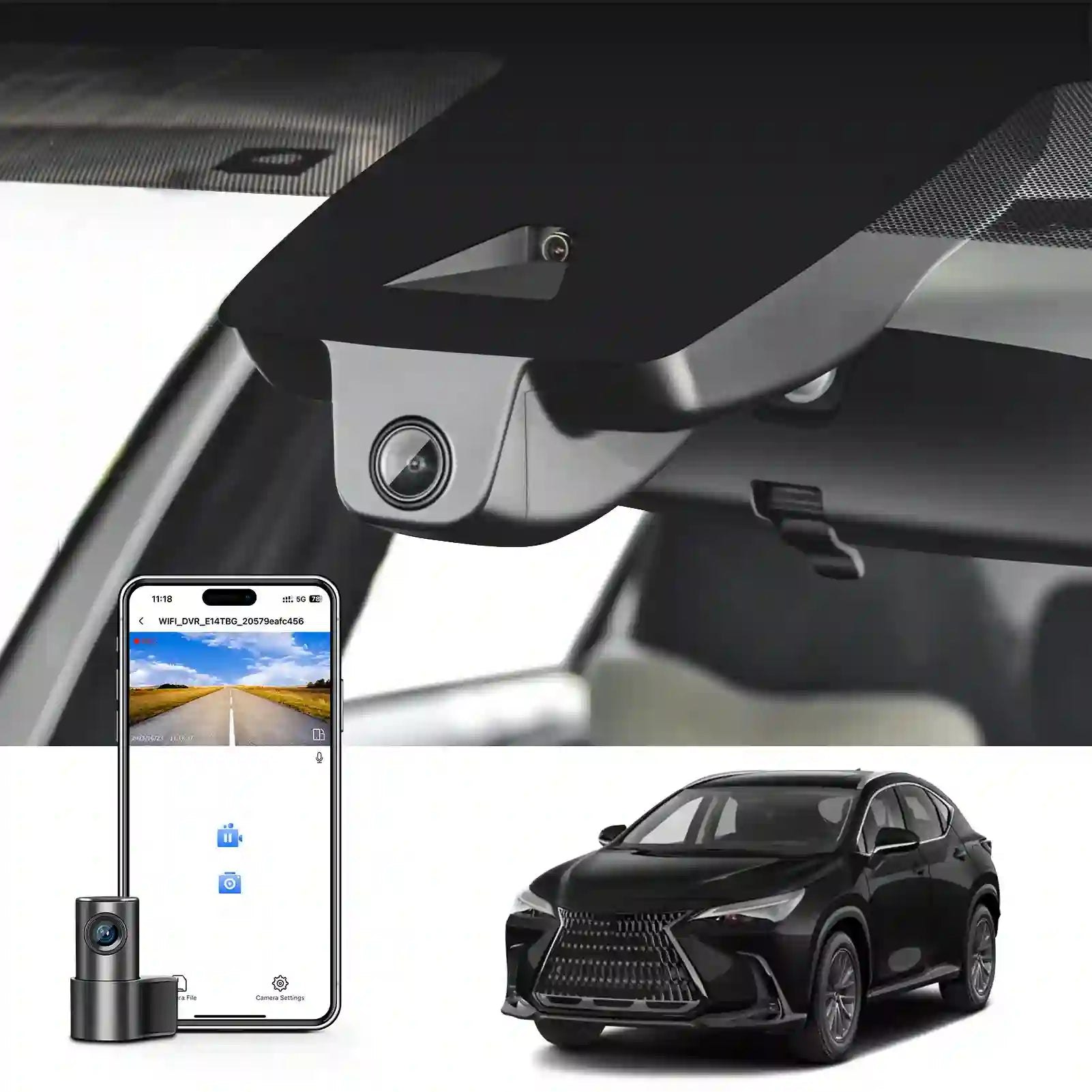 Lexus Nx Model C Dual Dash Camera 