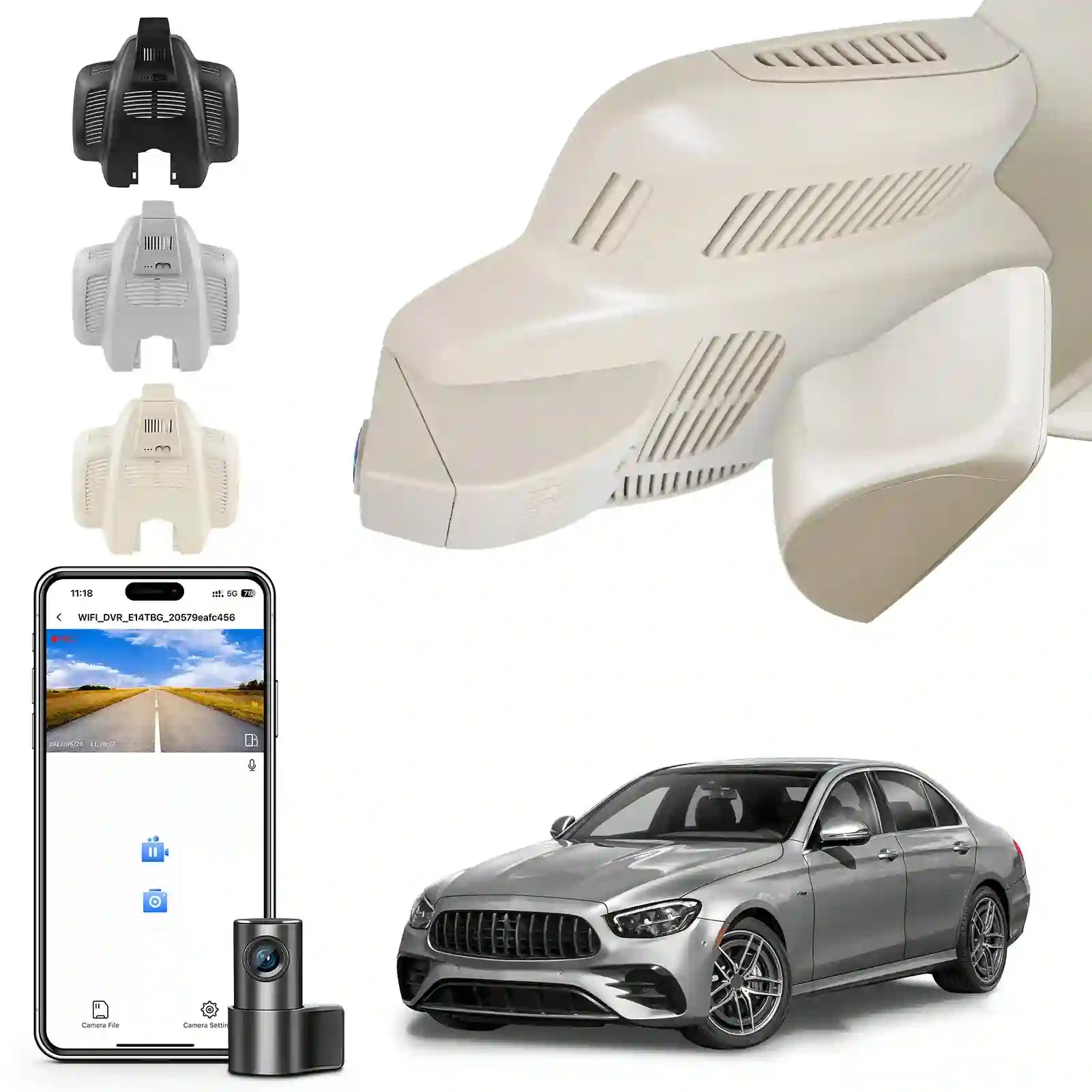 Car air freshener, phone with app interface, car, and car air freshener diffuser 