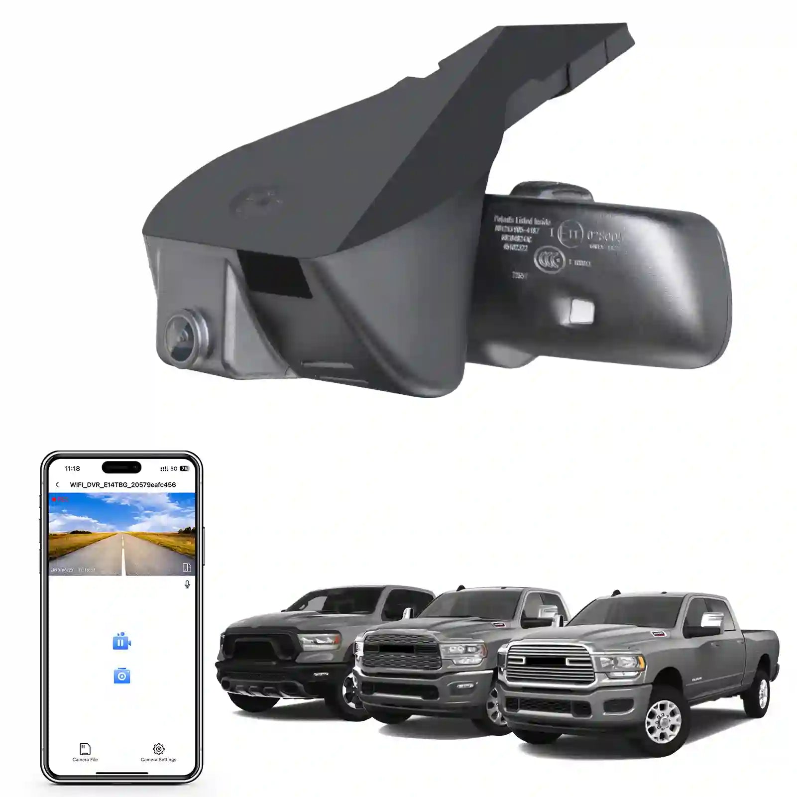 4k dashcam ram truck 