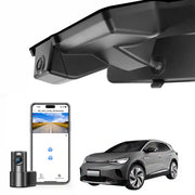 Car camera system with smartphone app and car on a Volkawagen_ID.3