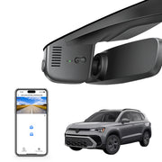 Mangoal Front 4K HDR Dash Cam STARVIS 2 IMX678, Custom Fit for Volkswagen Taos 2022-2025 S SE SEL(Model B Black)