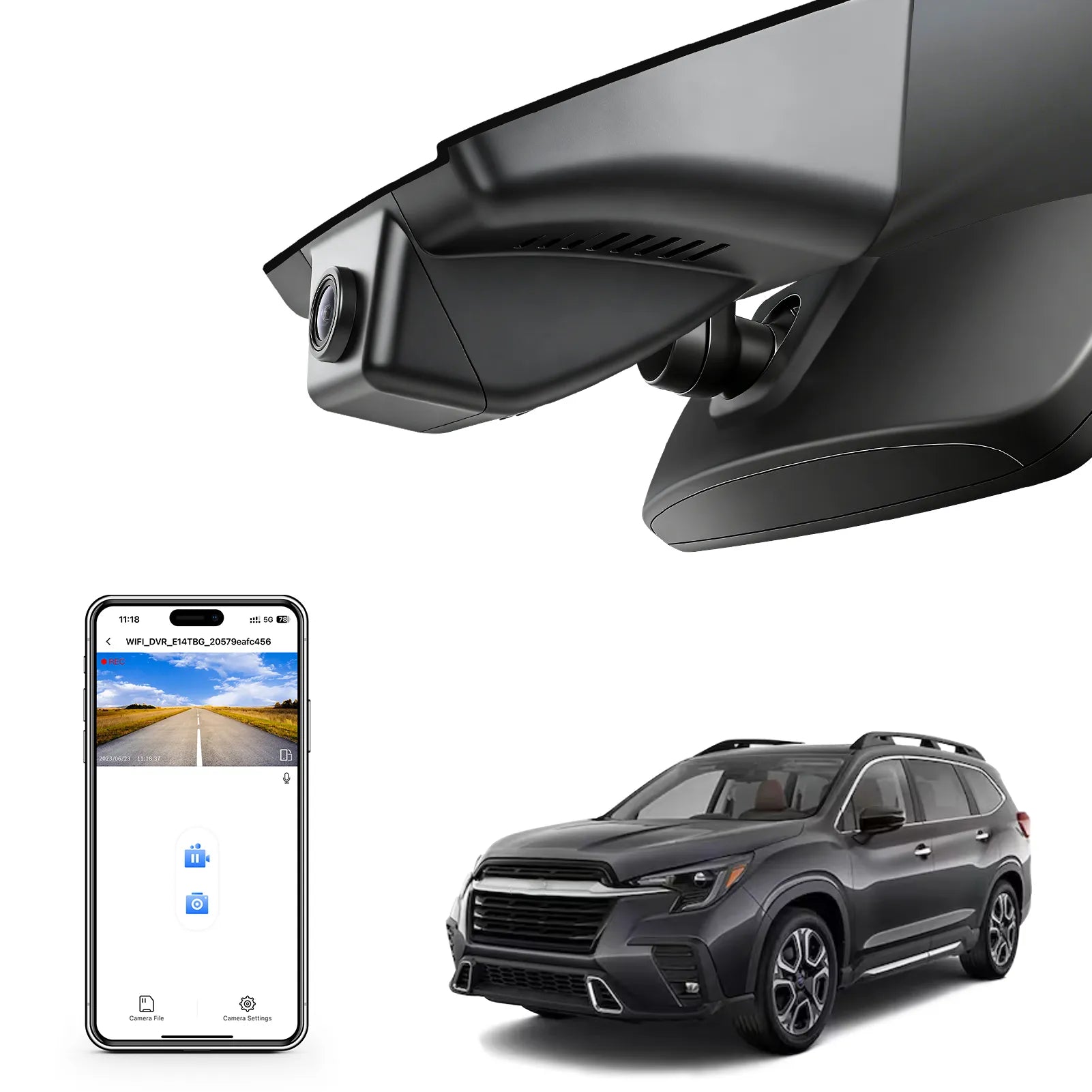 Mangoal 4K Dash Cam fit for Subaru Ascent 2023-2026 (Model B)