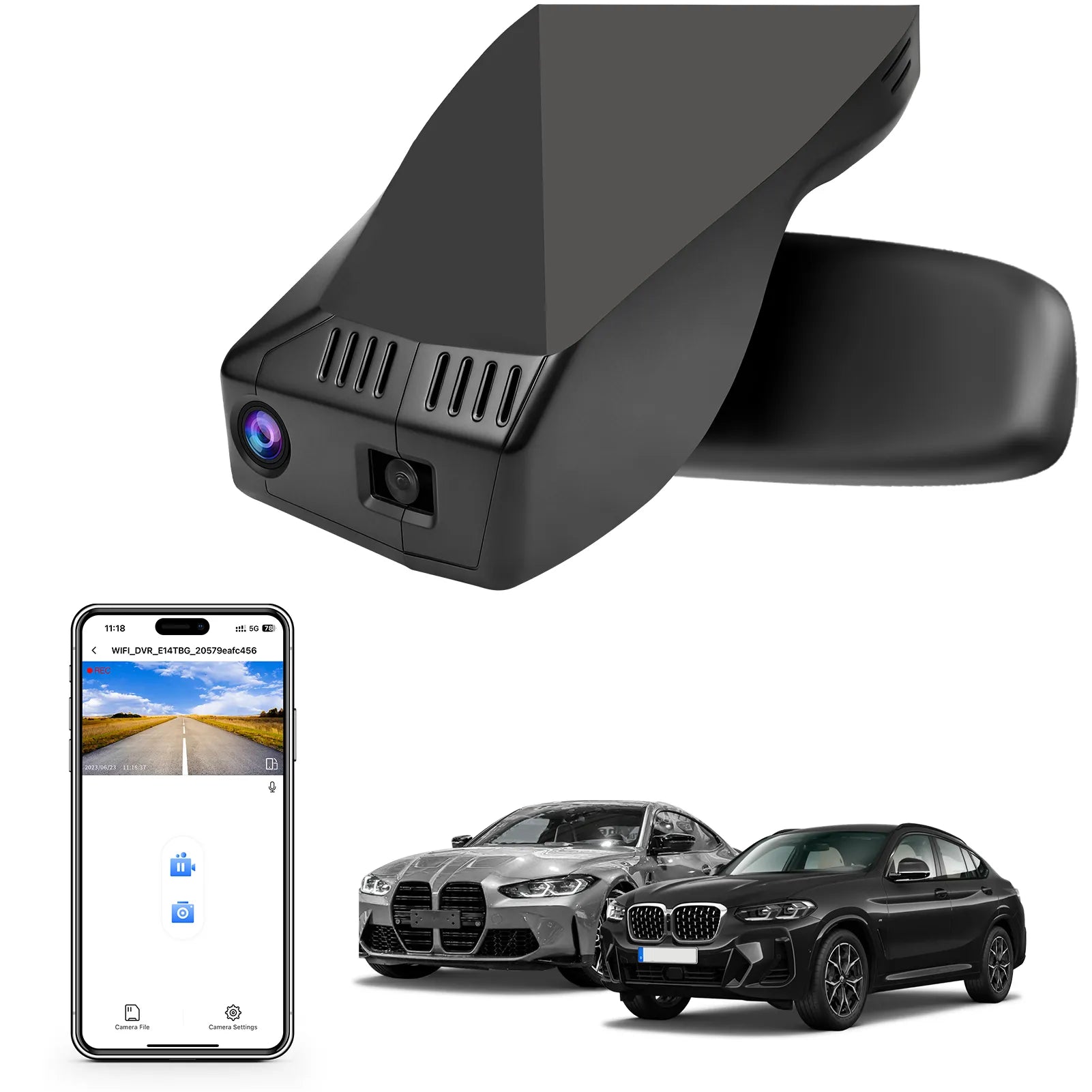 Mangoal 4K Dash Cam for BMW 4-Series Gen2 G22 G23 G26 2021-2026 M4 G82 G83 - Model C