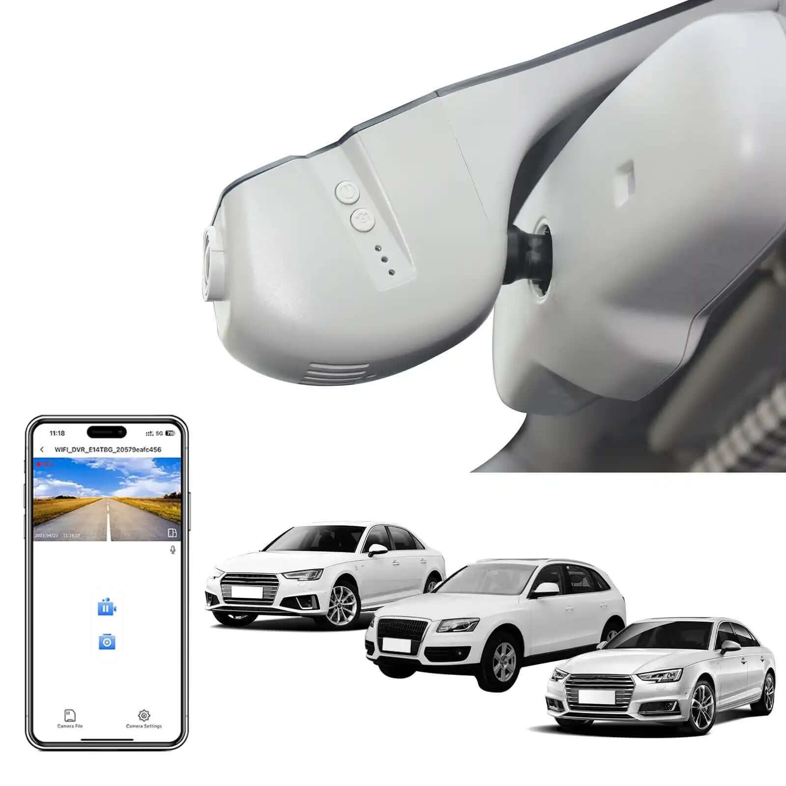 audi 4K dual dash cam with 360 view 