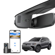 Mangoal 4K Front & 2K Rear 2 Channel HDR Dash Cam, Dual STARVIS 2 IMX678 IMX675, Custom Fit for Volkswagen Taos 2022-2025 S SE SEL(Model B Black)