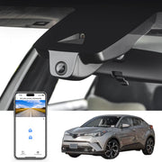 Front 4K HDR Dash Cam STARVIS 2 IMX678, Custom Fit for Toyota C-HR 2018 2019 2020 LE Limited XLE Premium (Model B), 5GHz WiFi, GPS, 64GB Card