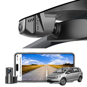 Mangoal 4K Front & 2K Rear 2 Channel HDR Dash Cam, Dual STARVIS 2 IMX678 IMX675, Custom Fit for Volkswagen Touran 2016-2022 2024 (Model B Black)