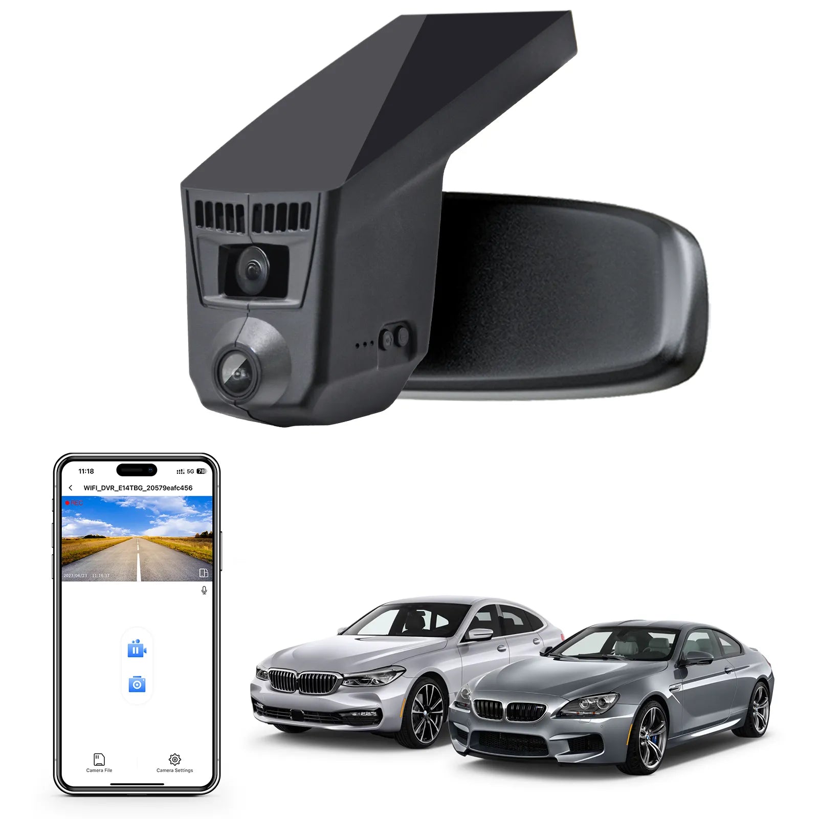 Mangoal 4K Dash Cam for BMW Select 6 Series Gen3 F06 F12 F13 2012-2019 M6 - Model C