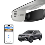 Mangoal Front 4K HDR Dash Cam STARVIS 2 IMX678, Custom Fit for Volkswagen Taos 2022-2025 S SE SEL(Model B Gray)