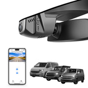 Mangoal Front 4K HDR Dash Cam STARVIS 2 IMX678, Custom Fit for Volkswagen Transporter T6 T6.1 Multivan & California & Caravelle 2016-2025 (Model B Black)