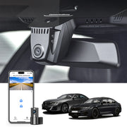 Mangoal Front 4K & Rear 2K HDR Dash Cam, Dual STARVIS 2 IMX678 IMX675, for BMW 5 Series Gen7 G30 G31 G38 2018-2023 Select 2017 M5 F90(Model A)