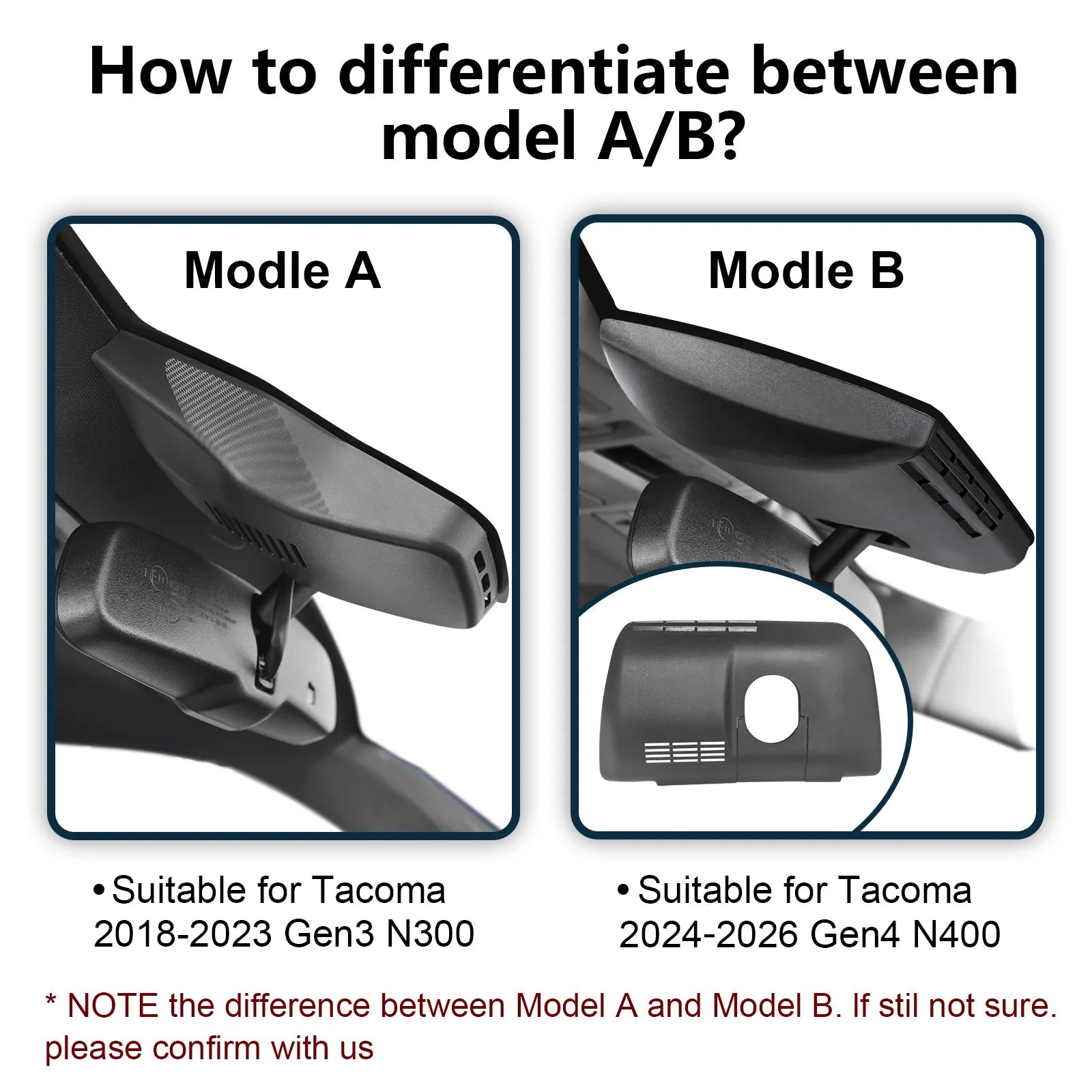 4K Front & 2K Rear 2 Channel HDR Dash Cam, Dual STARVIS 2 IMX678 IMX675, Custom Fit for Toyota Tacoma & Hybrid 2024-2026(Model B), SR SR5 TRD Sport Pro Pre-Runner Off Road, 5GHz WiFi, GPS,128GB Card