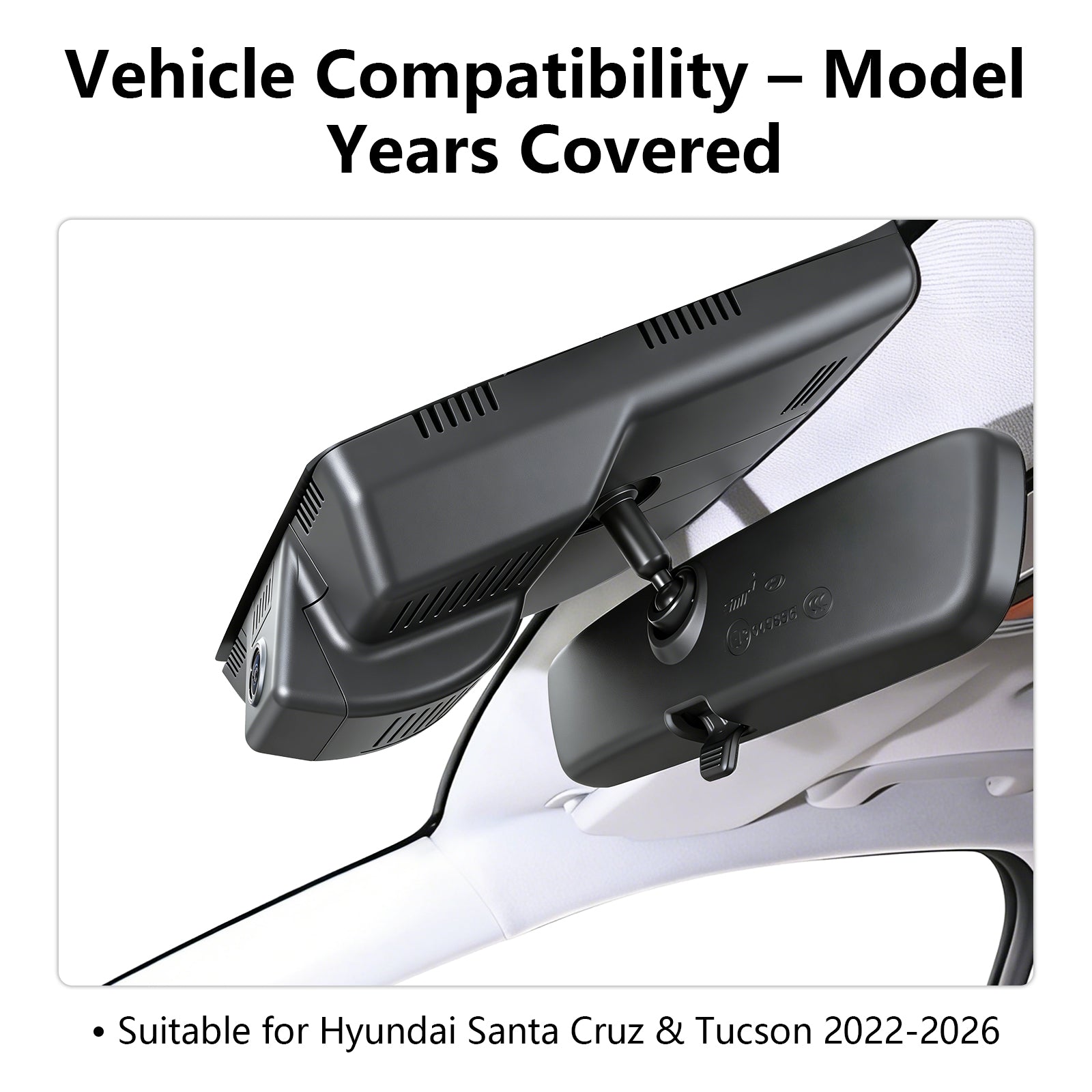 Mangoal 4K Dash Cam fit for Hyundai Tucson & Santa Cruz 2022-2026