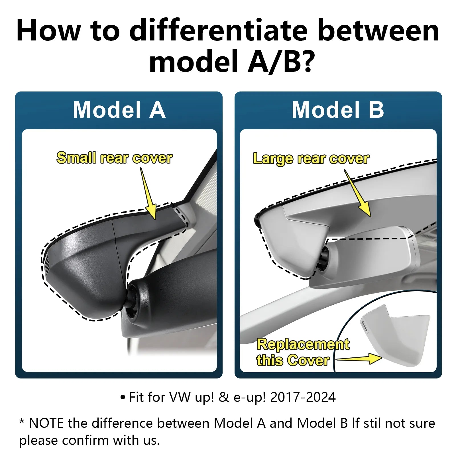 Mangoal Front 4K HDR Dash Cam STARVIS 2 IMX678, Custom Fit for Volkswagen up! & e-up! 2017-2024(Model B Gray)