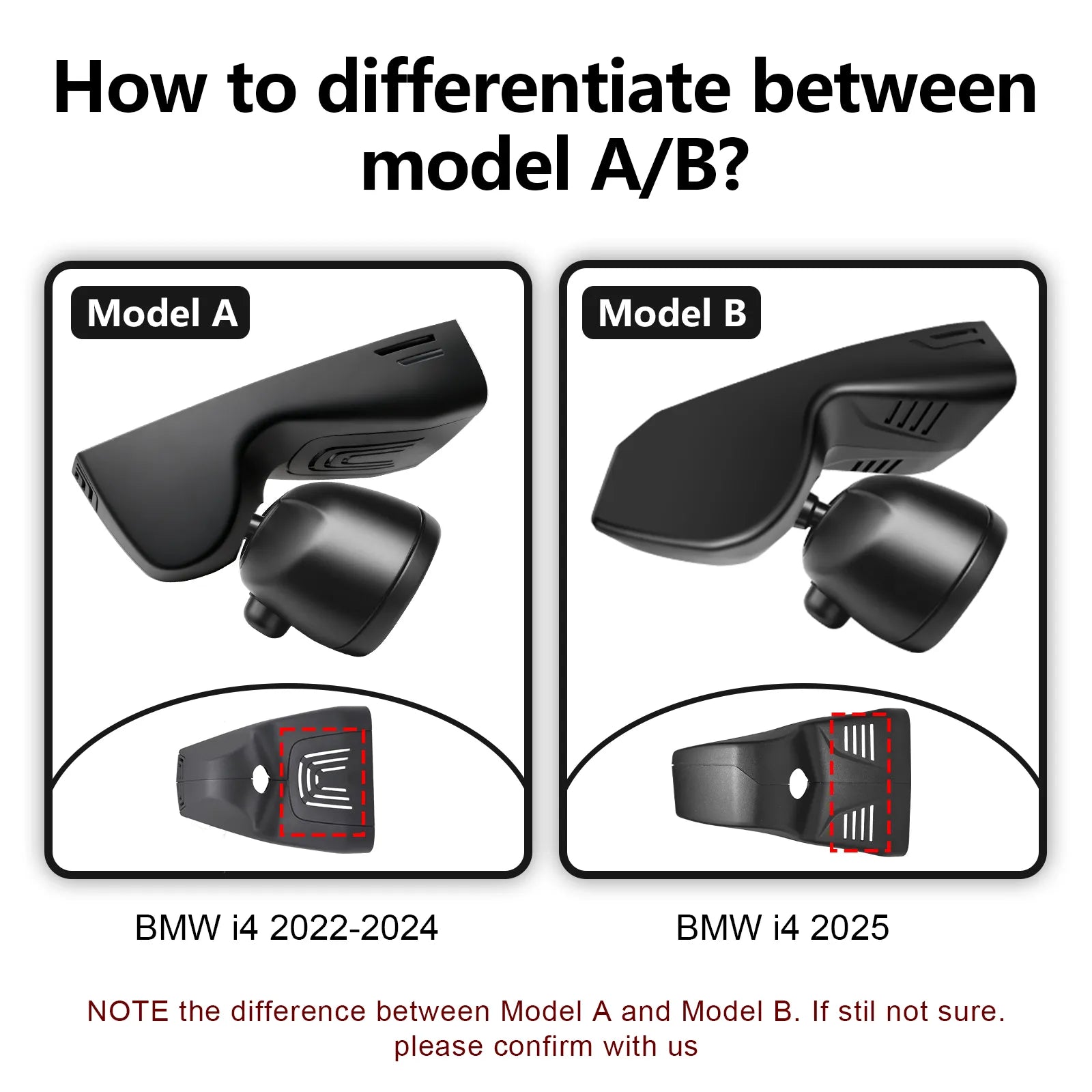 Mangoal 4K Dash Cam Custom for BMW i4 2022 - 2024, eDrive40 M50 xDrive4 -Model A
