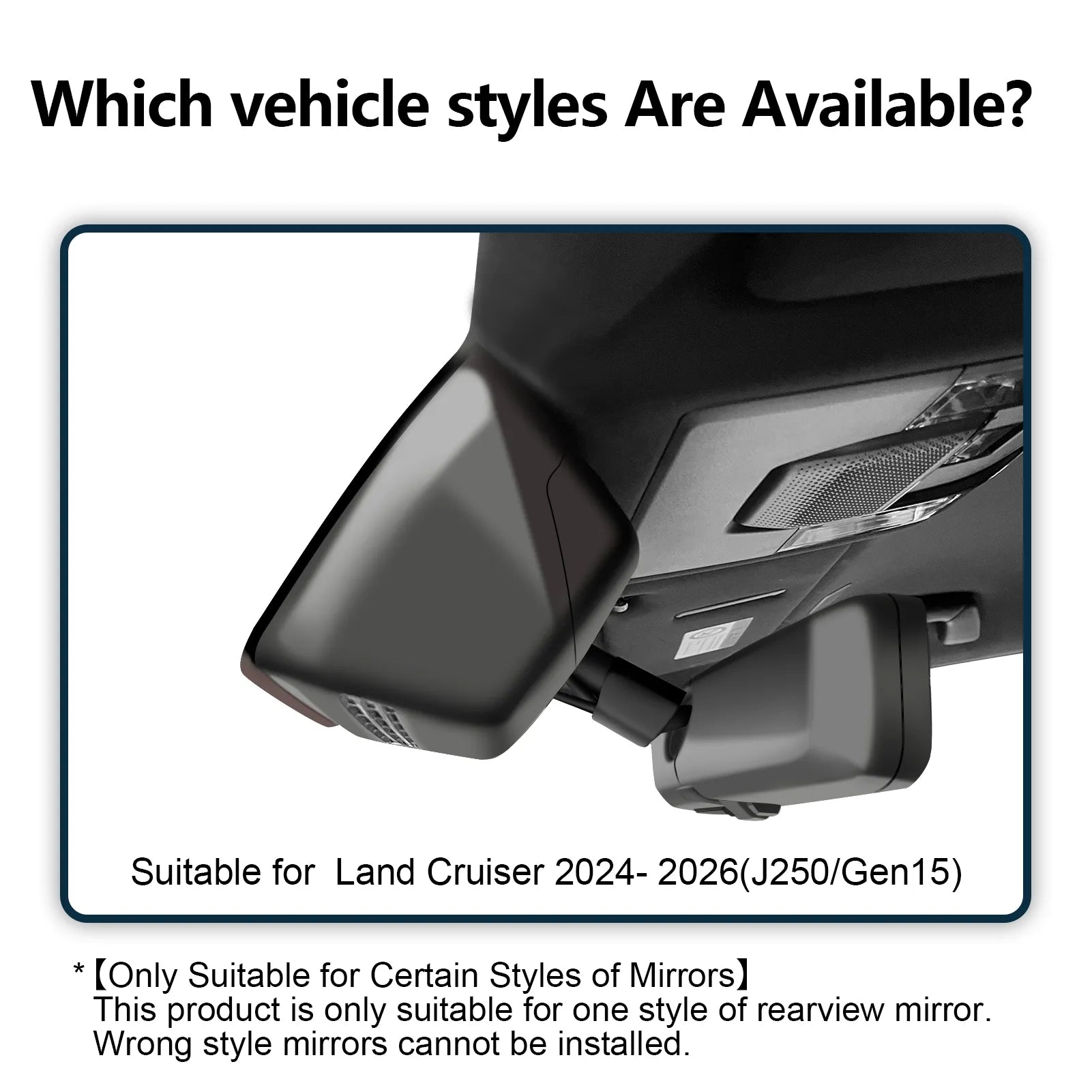 Mangoal 4K Dash Cam Custom fit for Toyota Land Cruiser 2024-2026 (J250/Gen15)