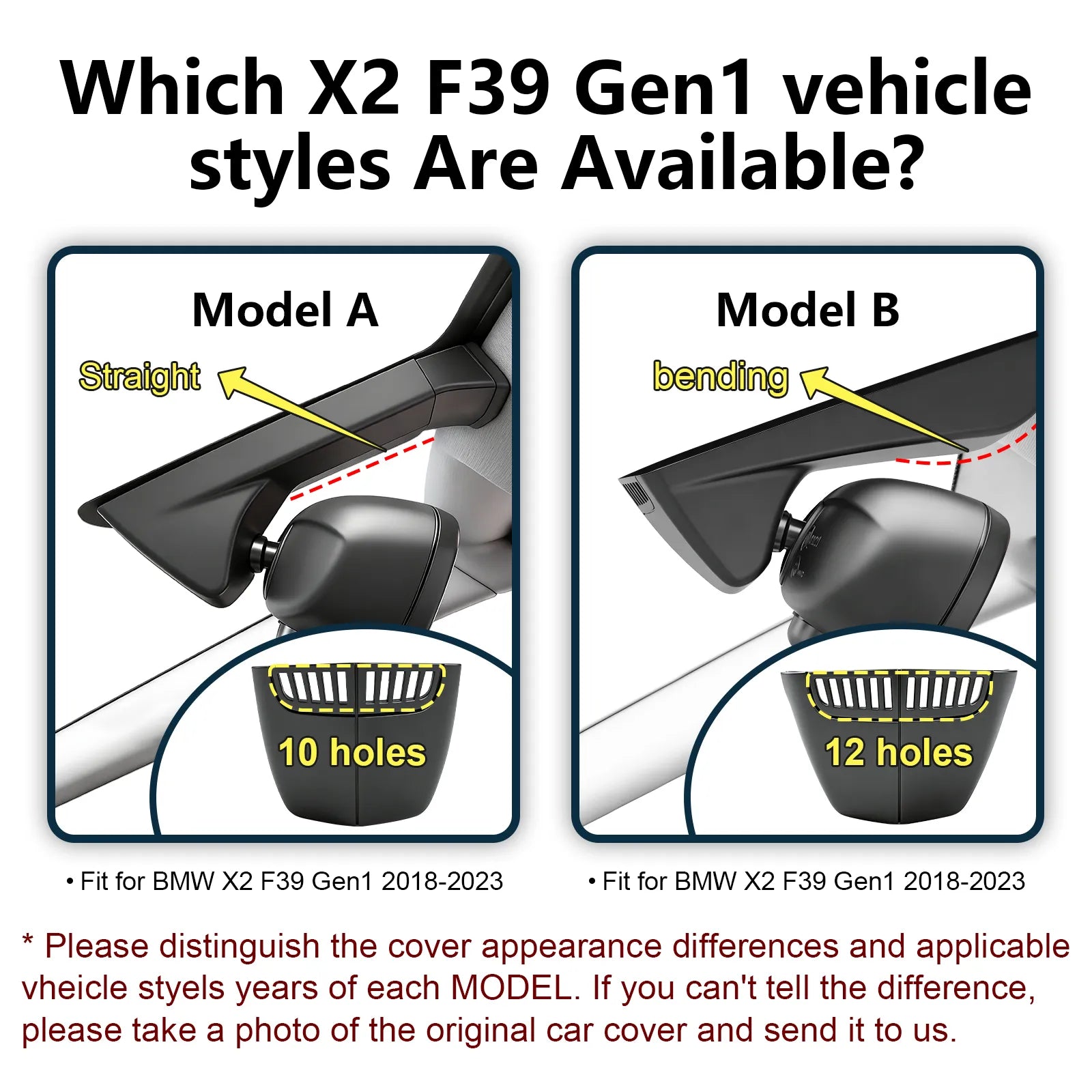 Mangoal STARVIS 2 Front 4K HDR Dash Cam IMX678, Custom Fit for BMW X2 F39 Gen1 2018-2023(Model A)