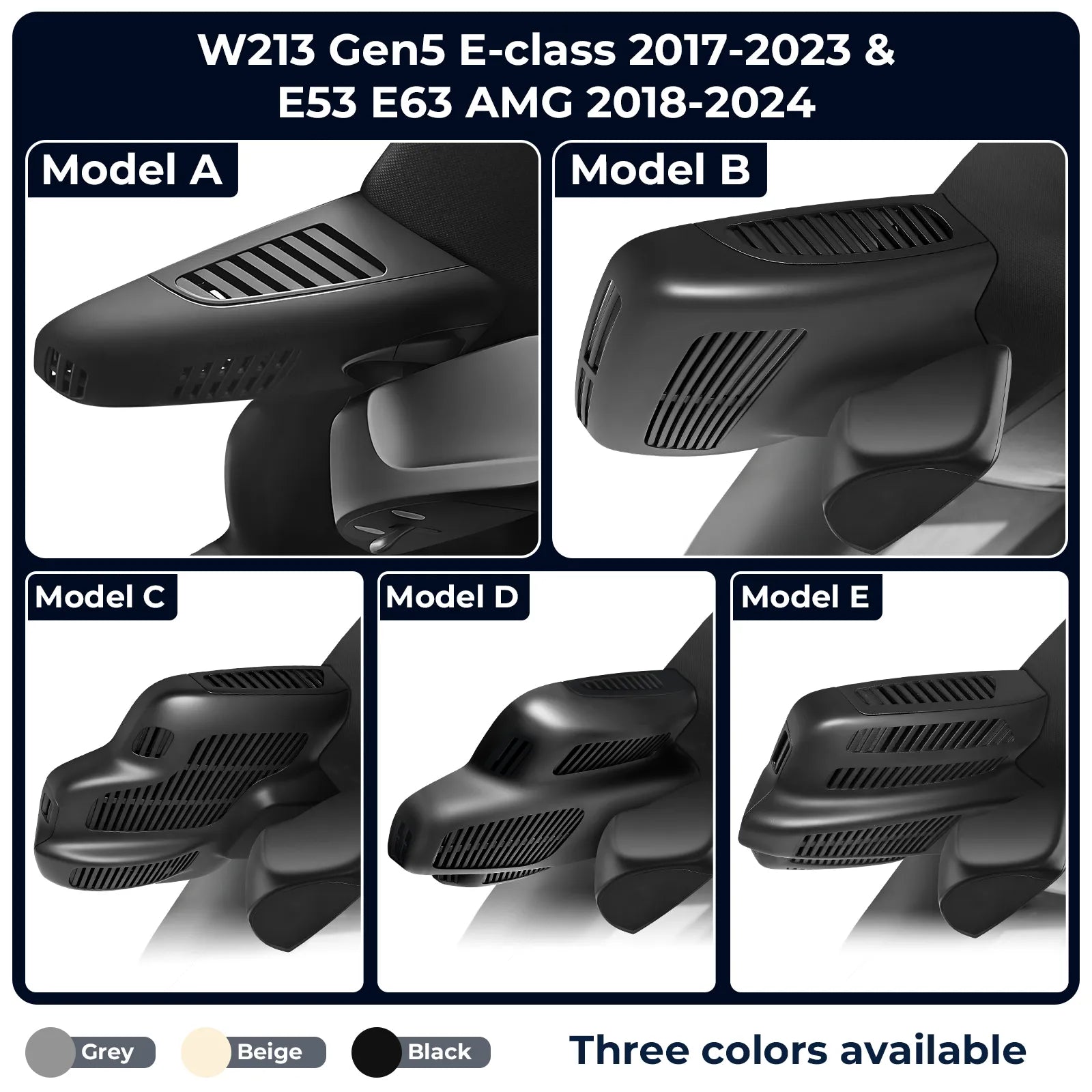 Mangoal 4K Front & 2K Rear 2 Channel HDR Dash Cam, Dual STARVIS 2 IMX678 IMX675, for Mercedes-Benz E-Class W213 E-Class 2017-2023 & E53 E63 AMG 2018-2024(Model A Black)