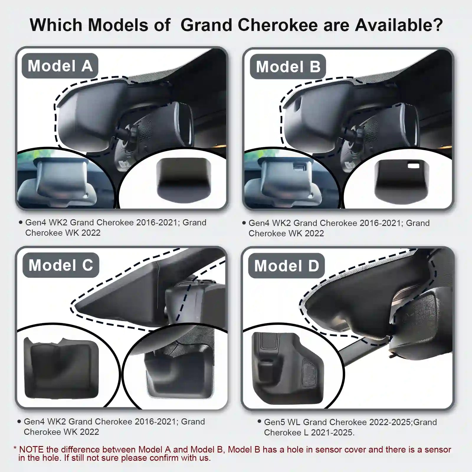 Jeep Grand Cherokee Dashcamera Mangoal OEM Style 