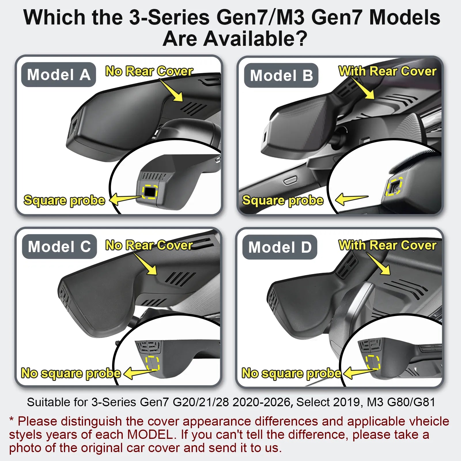 BMW 3-Series Gen-7 Model-A dash camera 