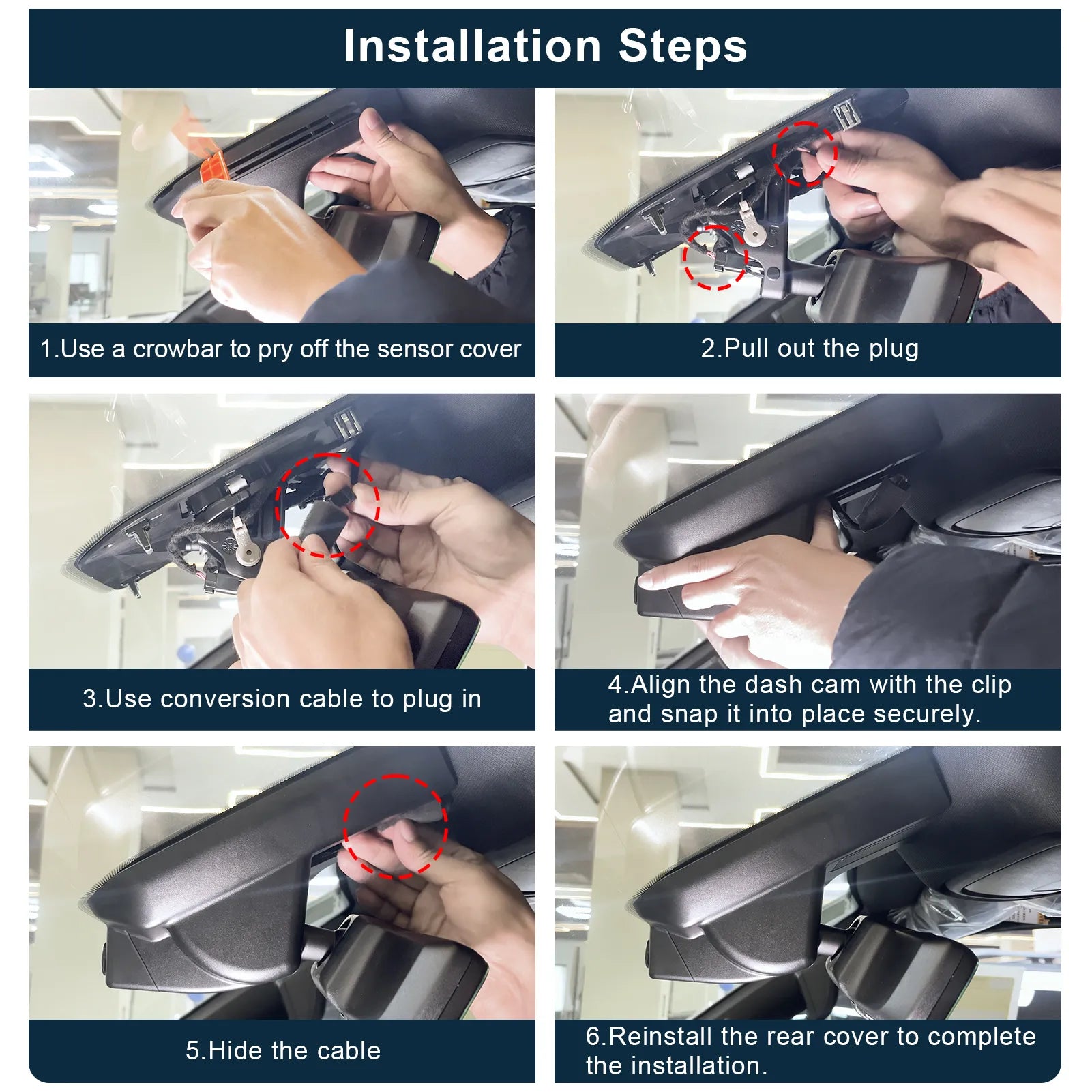 Mangoal 4K Front & 2K Rear HDR Dash Cam, Dual STARVIS 2 IMX678 IMX675, Fit for RAM Gen5 RAM 1500 2025-2026(Model G)