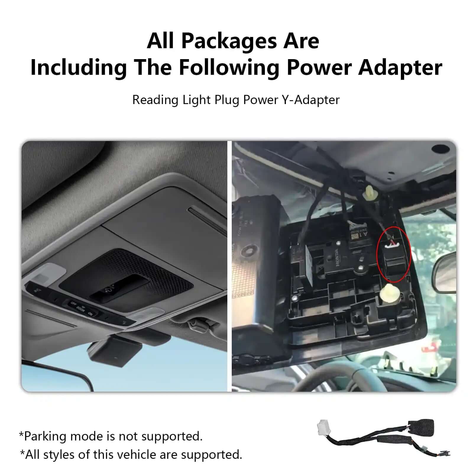 Honda Civic OBD power adapter dash cam