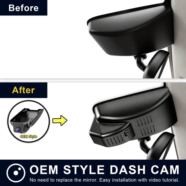 Mangoal Front 4K & Rear 1080P Dash Cam for Toyota Hilux(pickup)&Fortuner(SUV) 2020-2026
