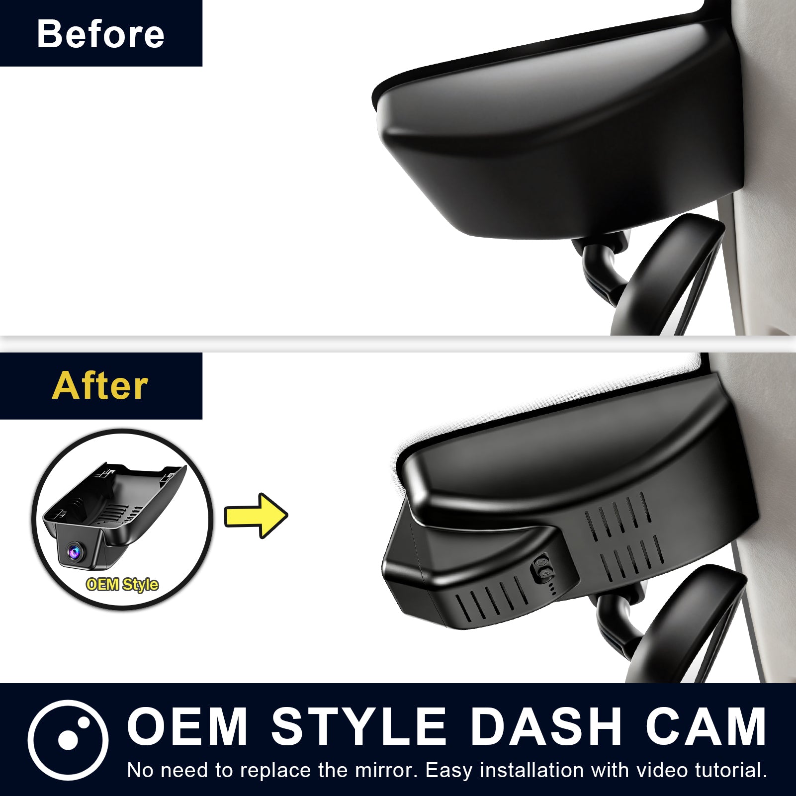 Mangoal Front 4K HDR Dash Cam STARVIS 2 for Toyota Hilux(pickup) & Fortuner(SUV) 2020-2026