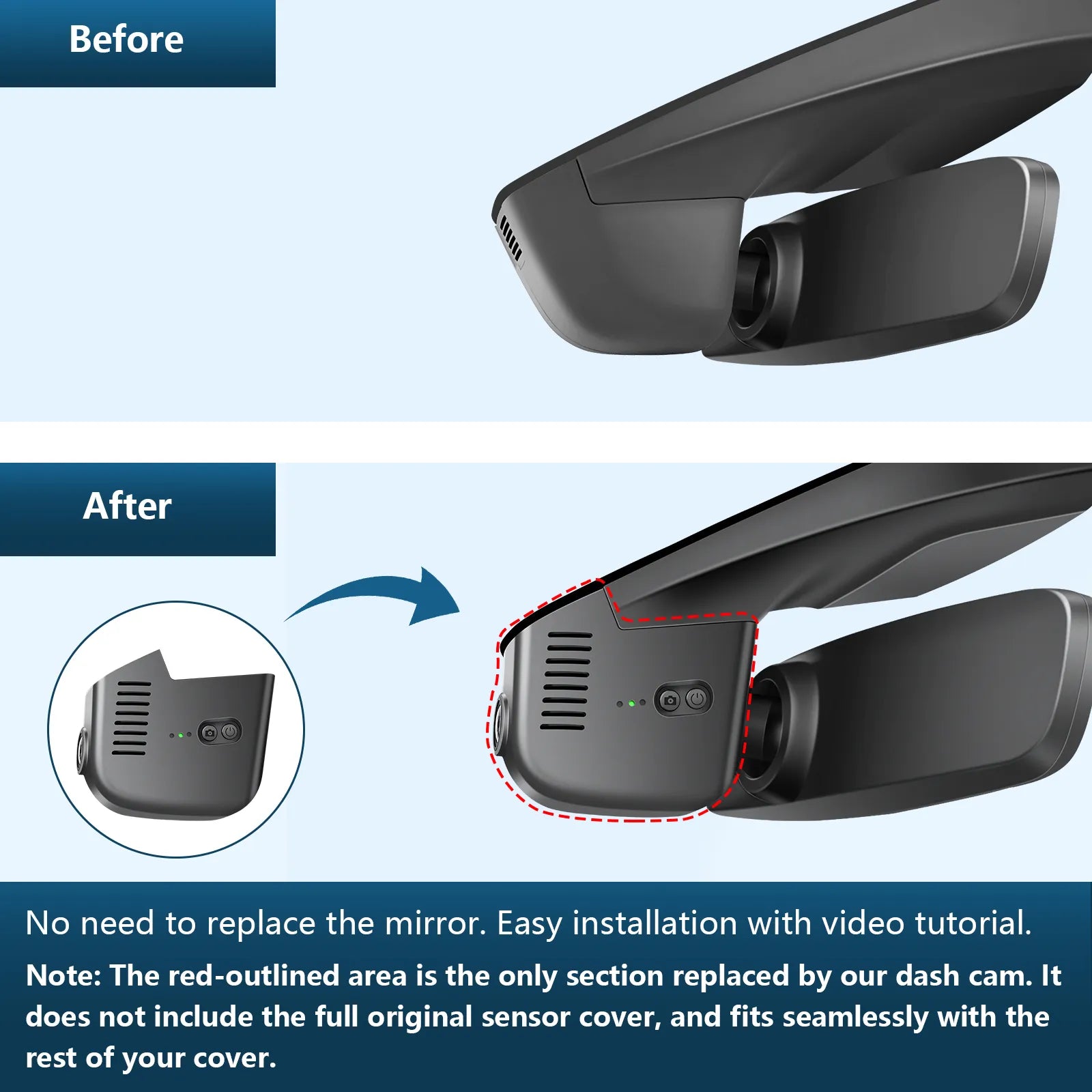 Mangoal Front 4K HDR Dash Cam STARVIS 2 IMX678, Custom Fit for Volkswagen Taos 2022-2025 S SE SEL(Model B Black)