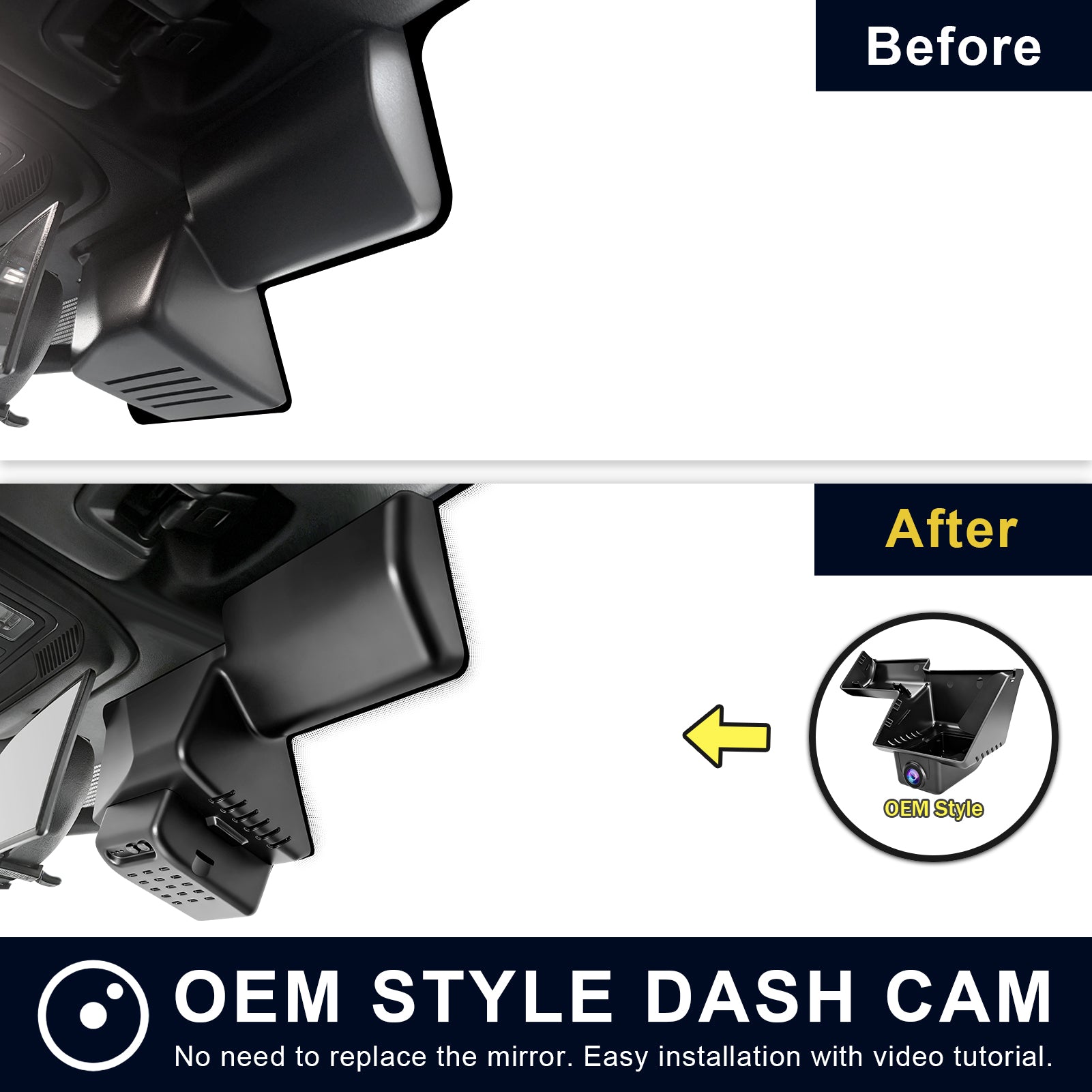 Mangoal 4K Dash Cam for Ford Bronco 2025 2026 (Model B)